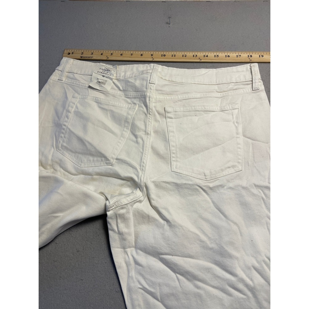 Free Assembly Original 90's Straight Denim White 18 Short W37 Womens - Picture 7 of 9